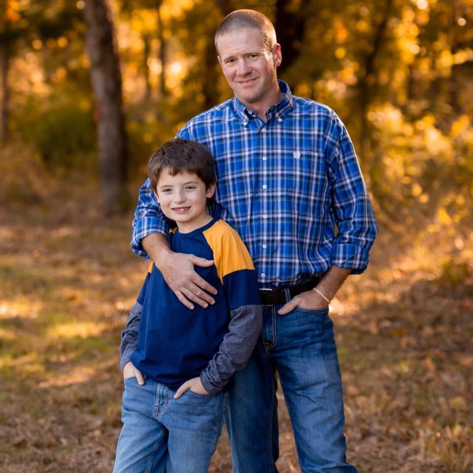 Ryan Alexander, Owner of Alexander Plumbing Company, with his son